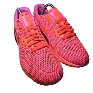2015 Women's Nike Air Max 90 Ultra Breathe Bright Crimson Size 9.5 Used Rare